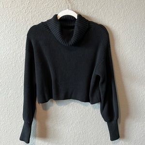 Black turtleneck crop top sweater from Target. Barely worn.